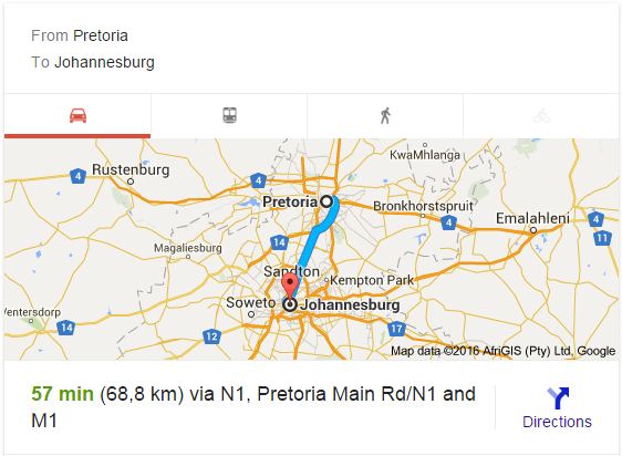 Furniture Removals Pretoria to Johannesburg