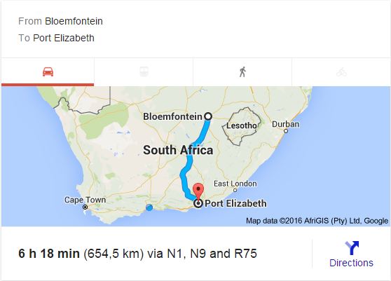 Furniture Removals Bloemfontein to Port Elizabeth