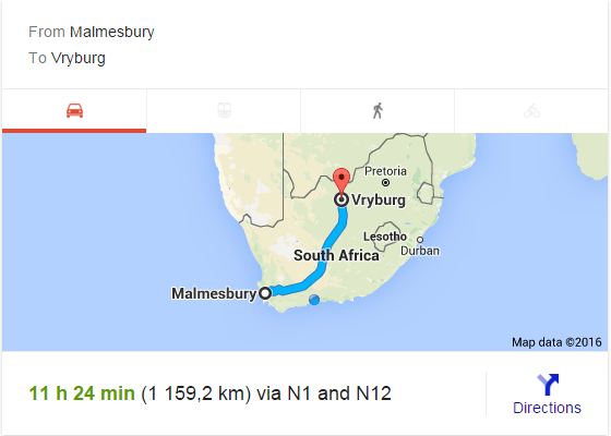 Furniture Removals Malmesbury to Vryburg