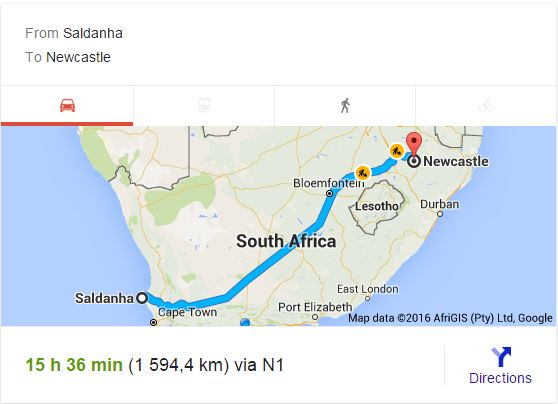 Furniture Removals Saldanha to Newcastle