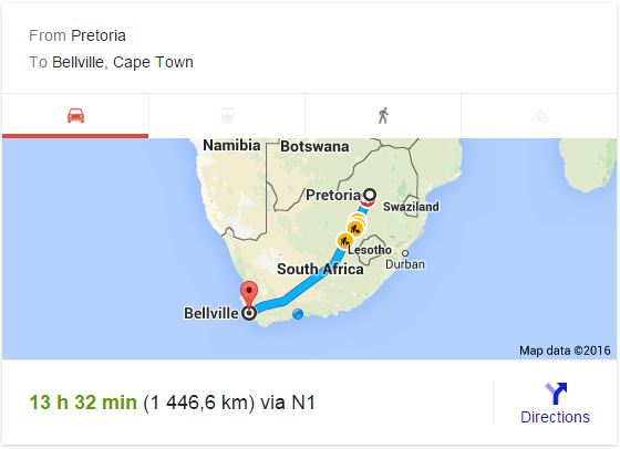 Furniture Removals Pretoria to Bellville
