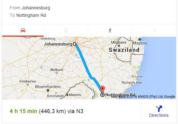 Furniture Removals Johannesburg to Nottingham Road