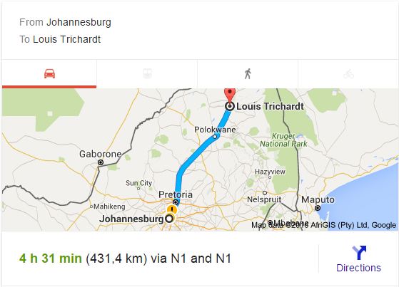 Furniture Removals Johannesburg to Louis Trichardt