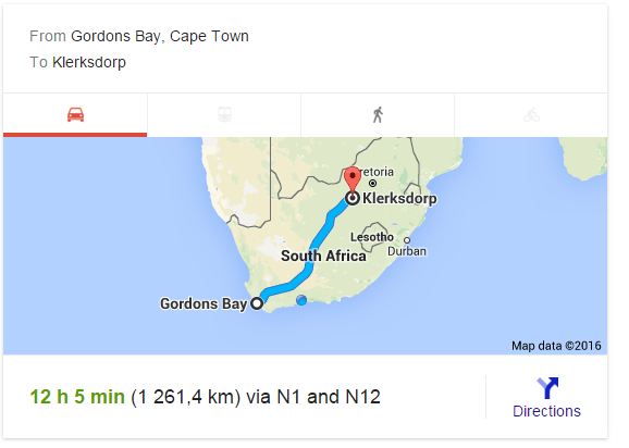 Furniture Removals Gordons Bay to Klerksdorp