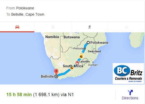 Furniture Removals Polokwane to Bellville