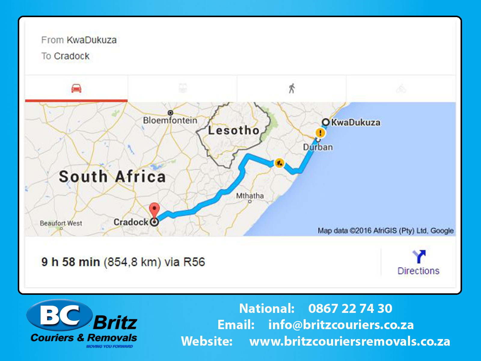 Furniture Removals Stanger to Cradock