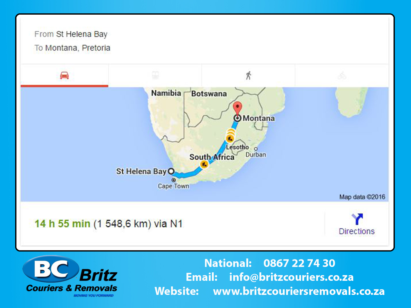 Furniture Removals St Helena Bay to Pretoria