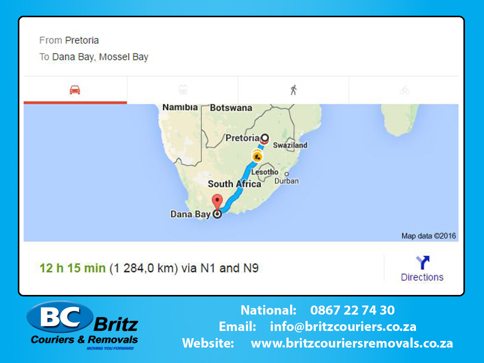 Furniture Removals Pretoria to Dana Bay - Mossel Bay