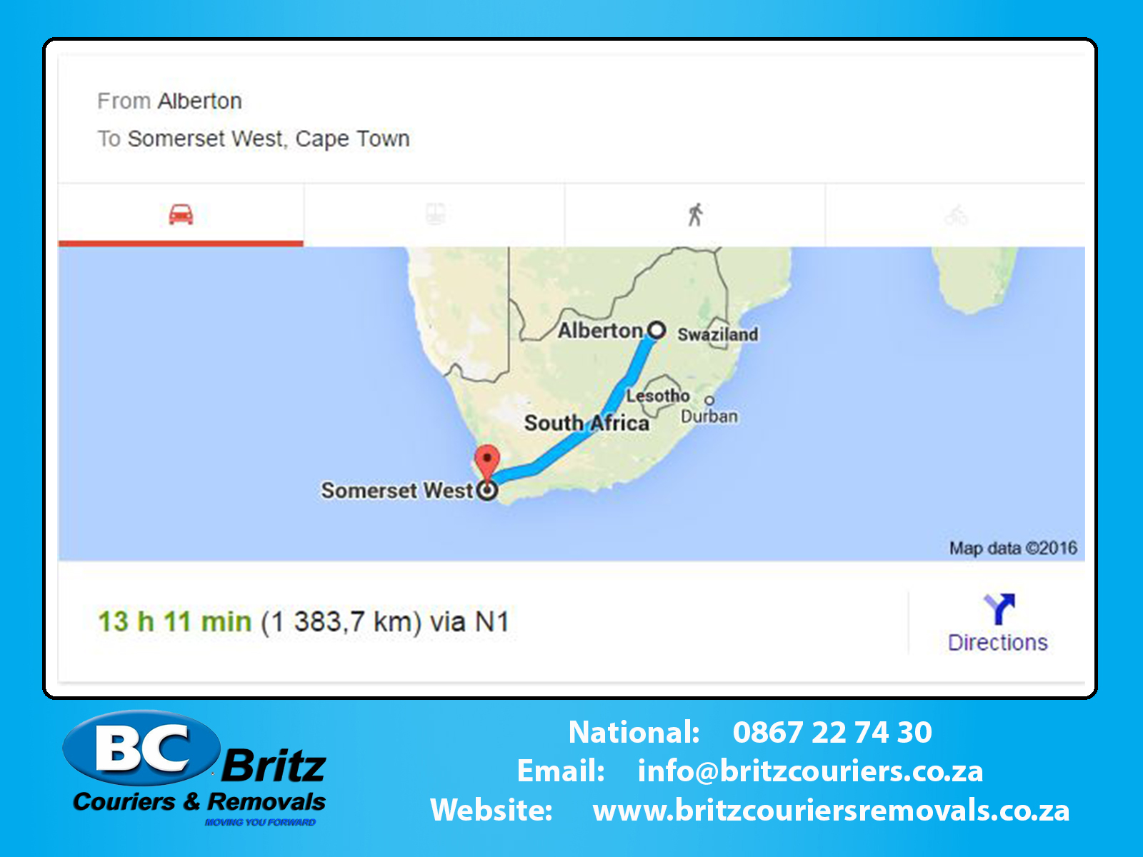 Furniture Removals Alberton to Somerset West