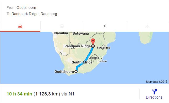 Furniture Removals Oudtshoorn to Randpark Ridge
