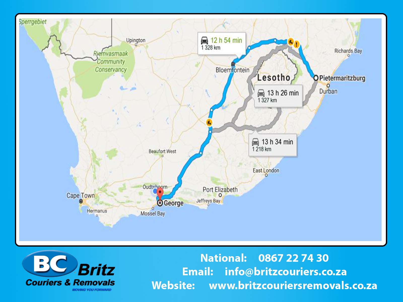 Furniture Removals Pietermaritzburg to George