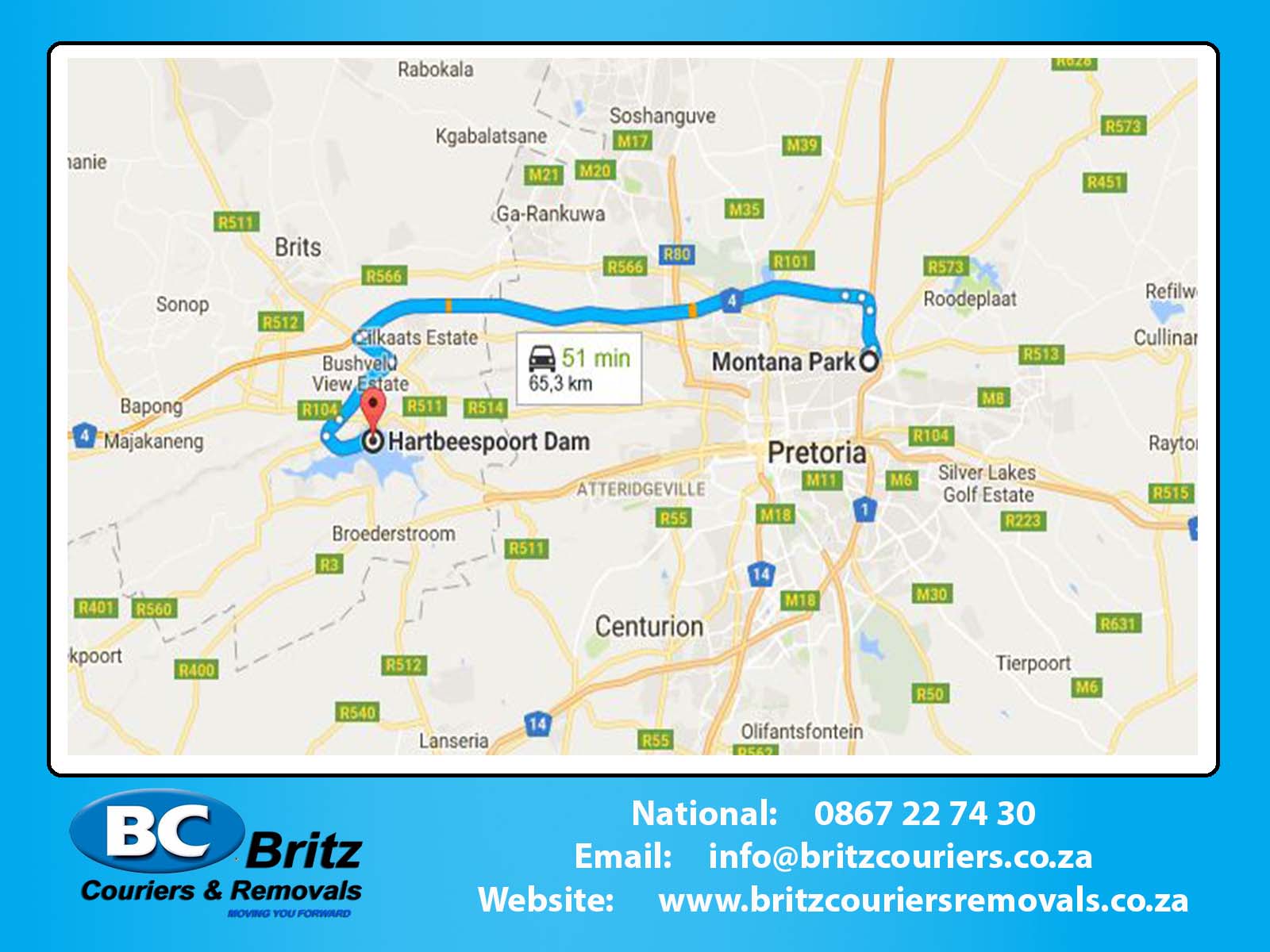 Furniture Removals Montana Park to Hartbeespoort Dam
